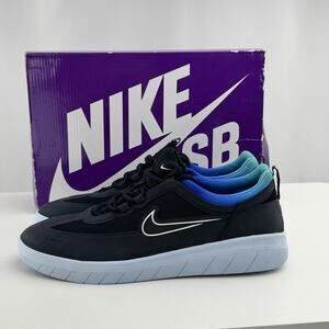 Nike SB Nyjah Free 2 Dark Obsidian White Hyper Jade CU9220-400 Size 11